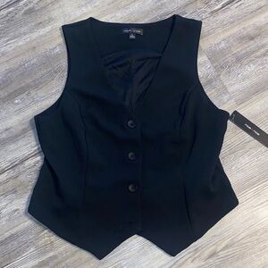 NWT MOA MOA Black Vest Juniors Large